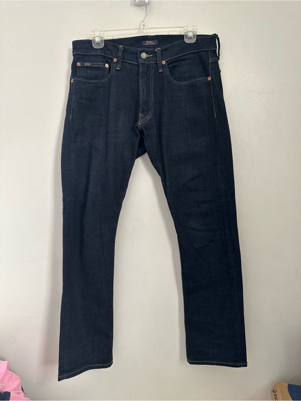 Polo Ralph Lauren Varick Slim Straight Jeans Men’s 31x30 Dark Wash Denim